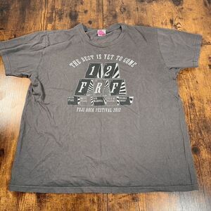 Fuji Rock Festival 2012 T-shirt Gray the best yet to come Mens Tshirt Size Large